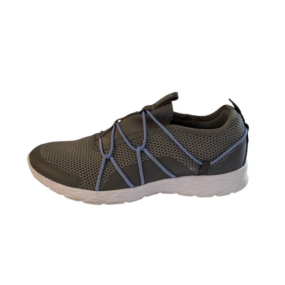 Vionic Jada Sneaker Womens Size 9.5 Gray Mesh Slip On Walking Shoe Orthotic Comf